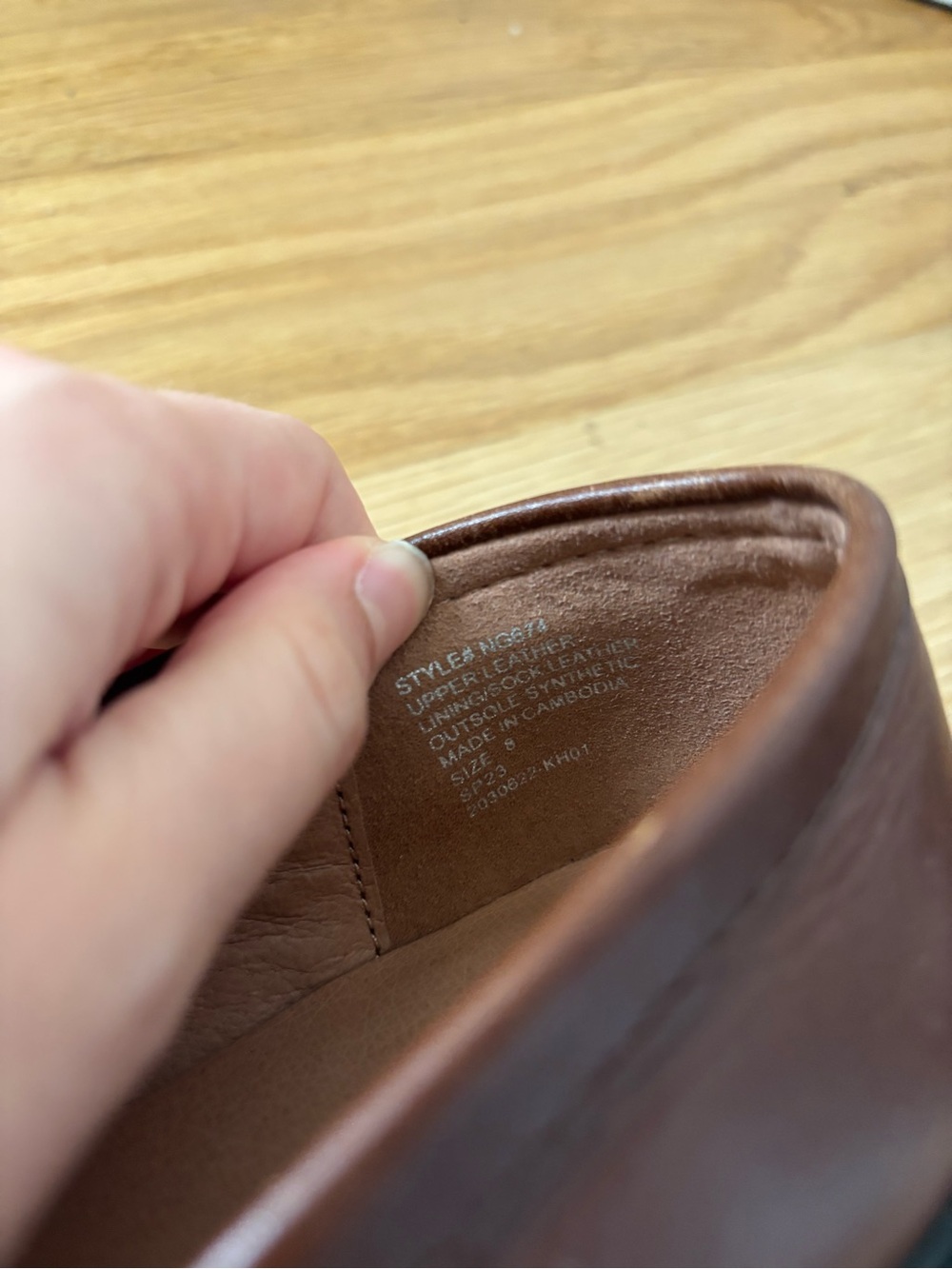 Madewell Classic Brown Leather Loafers - Picture 6 of 7